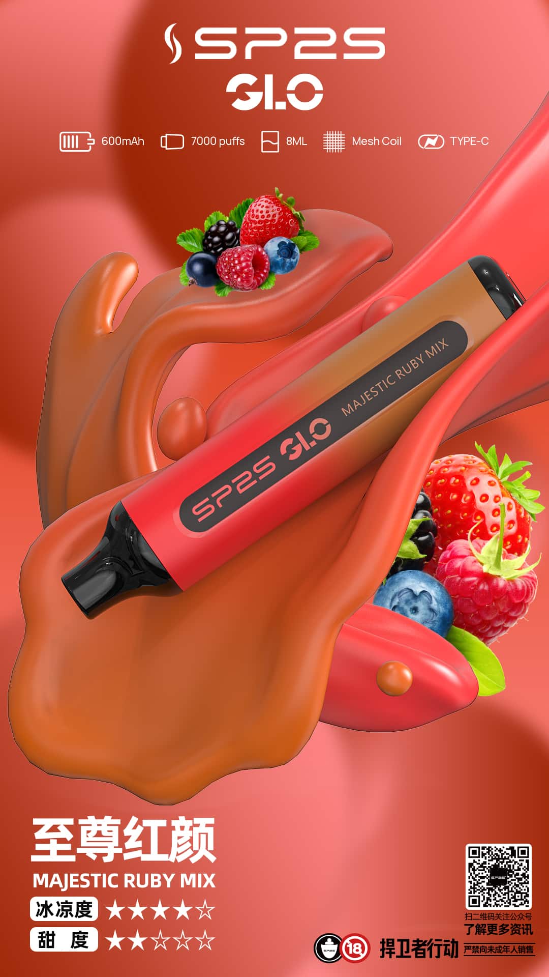 【SP2S 7000 Puffs】拋棄式電子煙|7000口大容量|16種果茶風味|台灣現貨 - 图片 16
