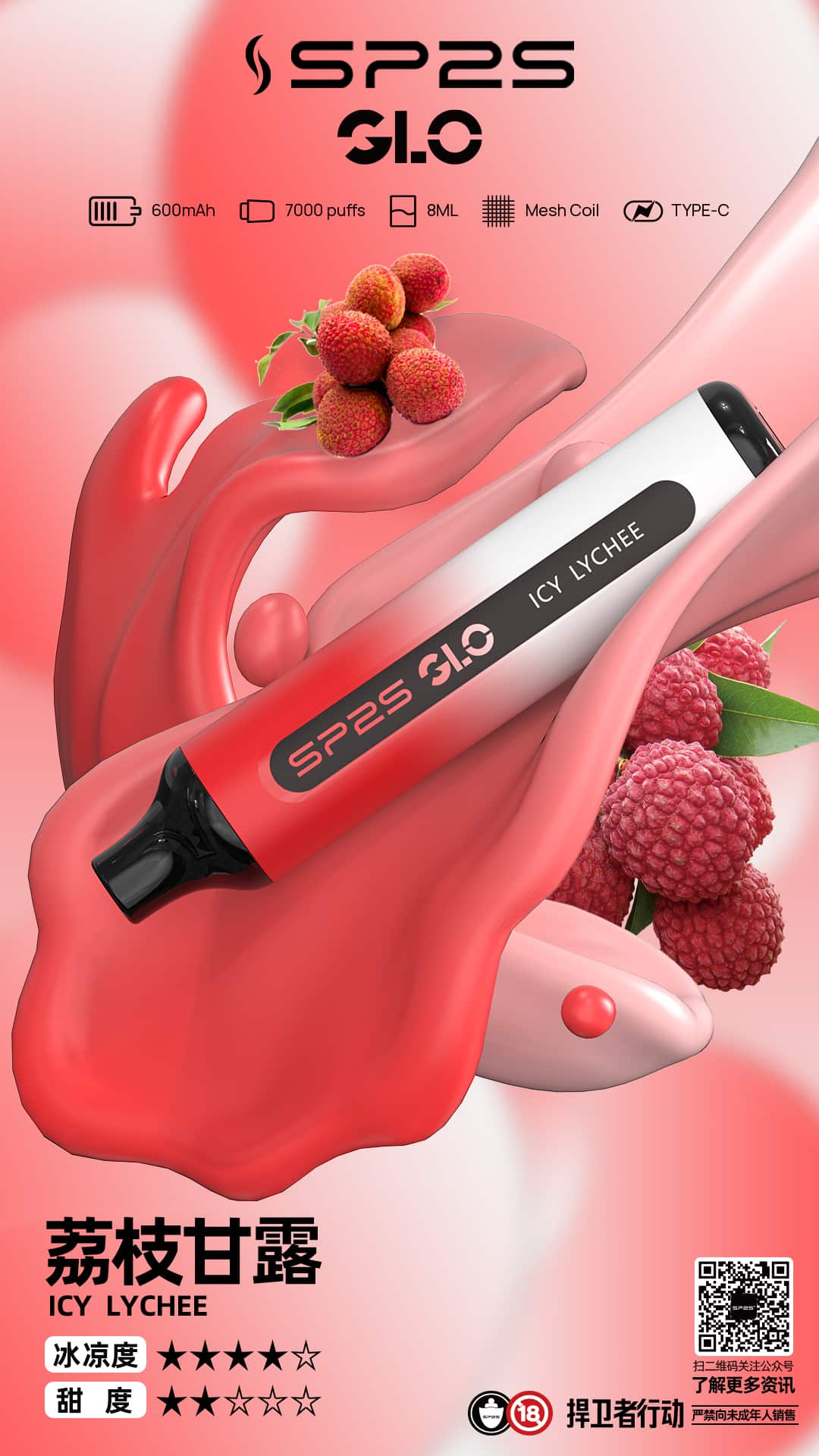 【SP2S 7000 Puffs】拋棄式電子煙|7000口大容量|16種果茶風味|台灣現貨 - 图片 7