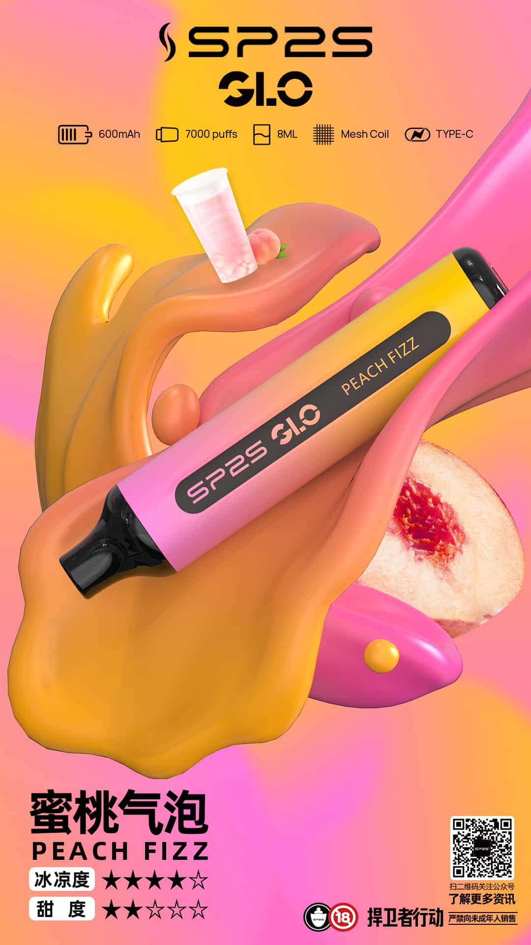 【SP2S 7000 Puffs】拋棄式電子煙|7000口大容量|16種果茶風味|台灣現貨 - 图片 8