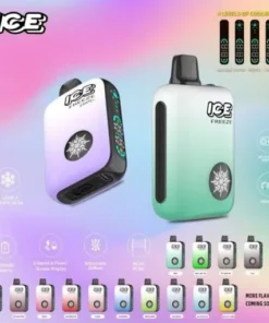 【ICE FREEZE 10000 PUFF】電子煙 | 4段涼感切換|全彩LED顯示|Type-C快充|10000口長效續航