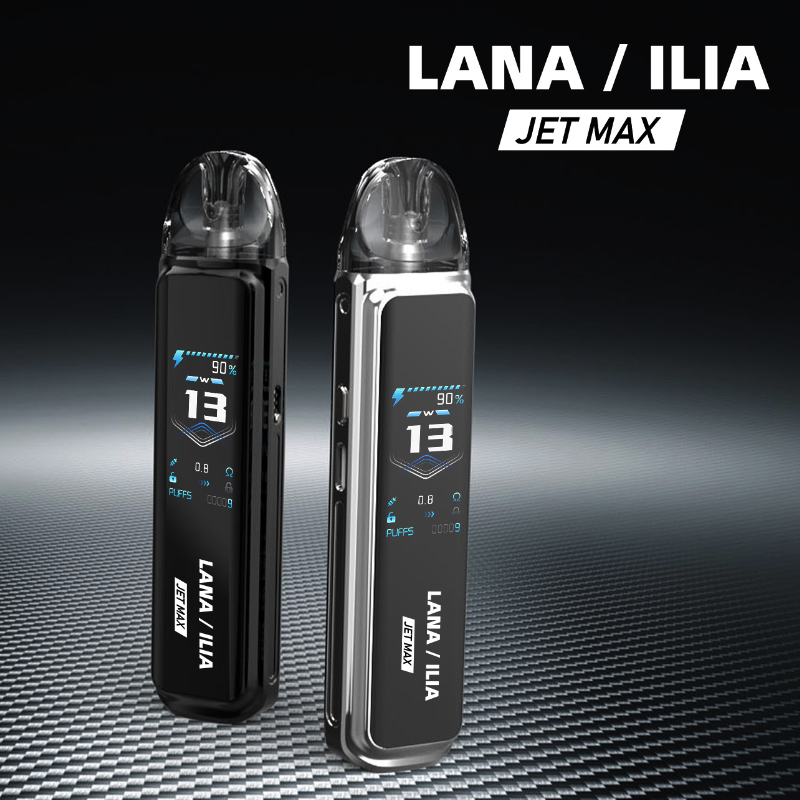 LANAVAPE LANA ILIA 電子煙 1.47吋智能TFT螢幕電子煙,可調功率與氣流控制1200mAh 強續航 台灣用戶首選