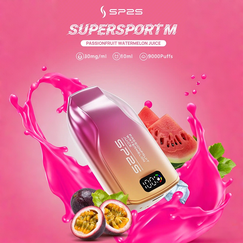 SP2S 9000 PUFFS 拋棄式電子煙 (澳洲版)| 10mL煙油 | 500mAh電池 | Type-C快充 | 30mg/ml尼古丁