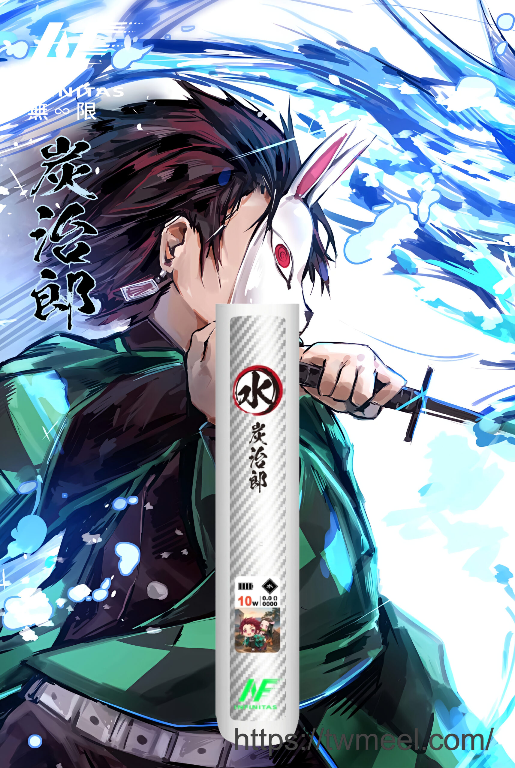 INF鬼滅之刃4/5/6代電子煙機 碳纖維表面 - 图片 2