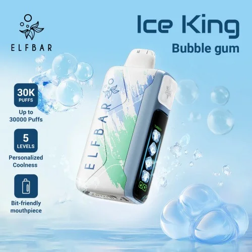 🧊 Ice King 冰王30000口 一次性電子煙|5段冰度可調 × 超長續航 - 图片 8