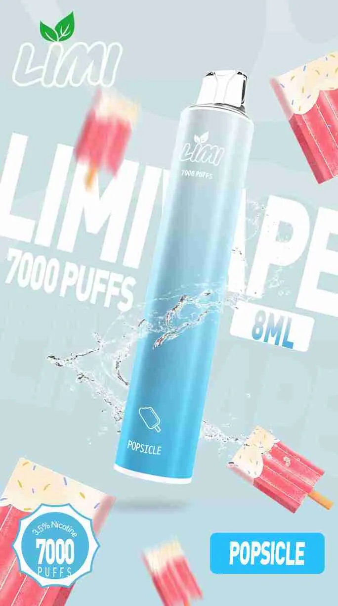 LIMI 7000 PUFFS 一次性拋棄式電子煙 - 可充電設計,台灣現貨,支持711到付
