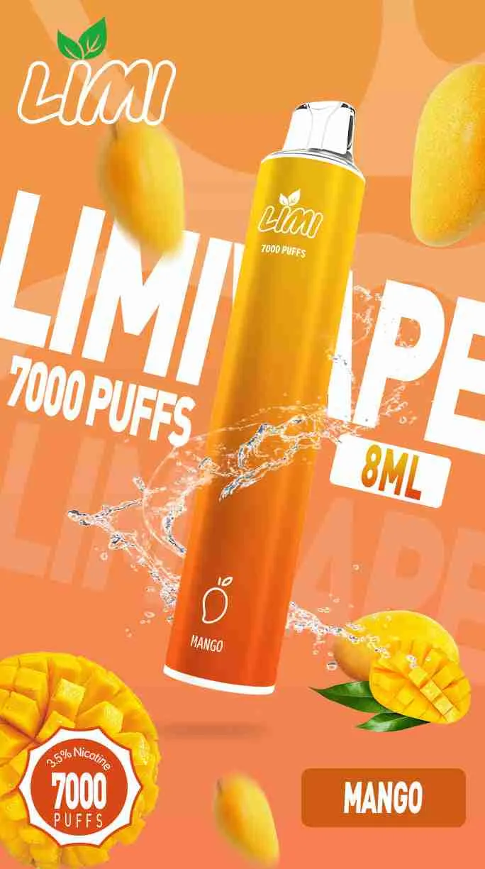 LIMI 7000 PUFFS 一次性拋棄式電子煙 - 可充電設計,台灣現貨,支持711到付 - 图片 11