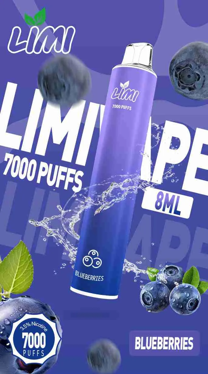 LIMI 7000 PUFFS 一次性拋棄式電子煙 - 可充電設計,台灣現貨,支持711到付 - 图片 8